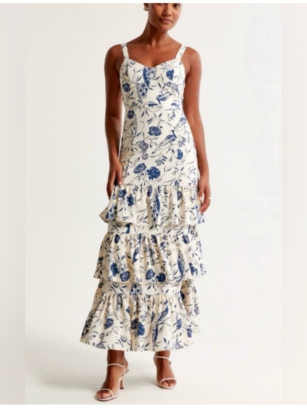 Abercrombie & Fitch Blue and White Floral Dress